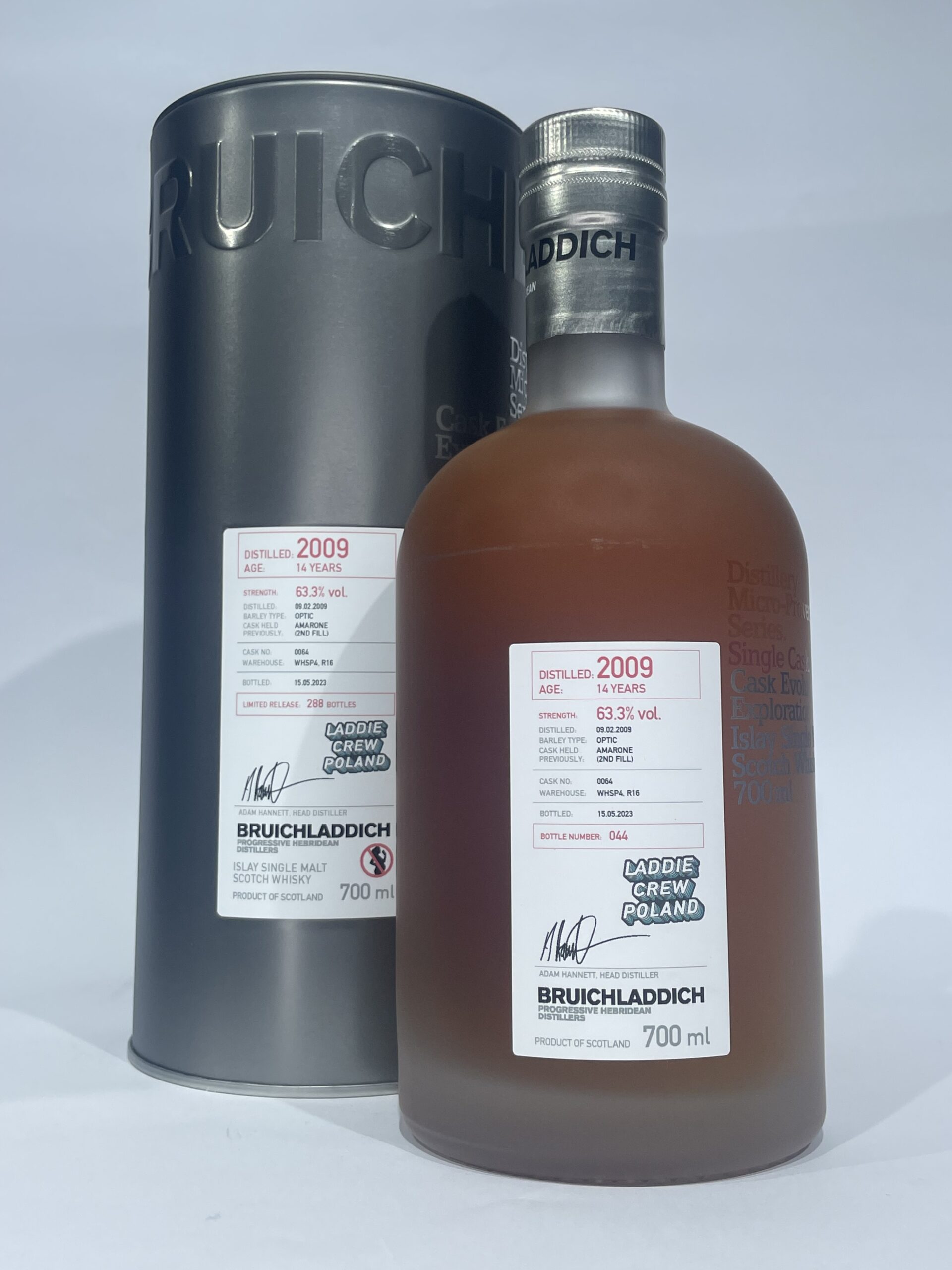 BRUICHLADDICH MICRO PROVENANCE 2009 14 YO / 0,7L / 63,3%